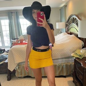 NWT Gucci tweed yellow skirt